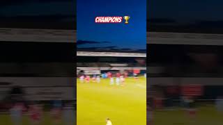 Portadown fans celebrate in the closing stages against Institute🔴⚪Portadown PortadownFC Ports Ni [upl. by Yruama30]