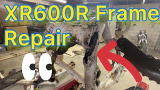 XR600R Kickstand Frame Repair xr600r dualsport bikeframerepair [upl. by Swann]