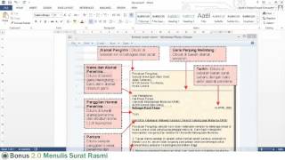 kursus word 2013 menulis surat rasmi [upl. by Dnomder474]