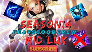 I Played Lux Mid in a quickgame to look at the new builds for season 14 Lux New Runes for Lux Mid [upl. by Enelegna15]