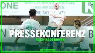 SC Paderborn  SV Werder Bremen 15  Pressekonferenz  WERDERTV [upl. by Benilda]