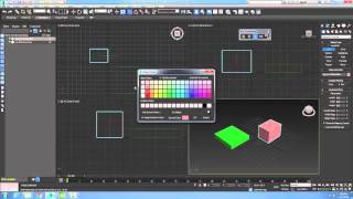 3ds Max 0216 Box Standard Primitive Name and Color Rollout [upl. by Ayamahs]