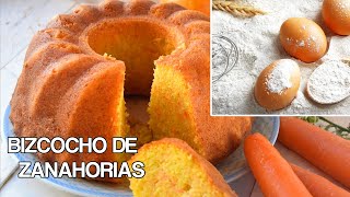 COMO HACER UN BIZCOCHO DE ZANAHORIAS  Pastel de zanahorias esponjoso suave y muy facil de hacer [upl. by Nairret538]