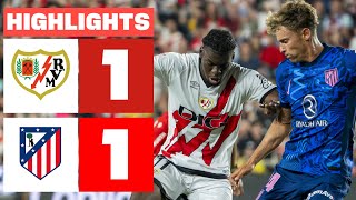 RAYO VALLECANO 1  1 ATLÉTICO DE MADRID  RESUMEN LALIGA EA SPORTS [upl. by Rosmarin]