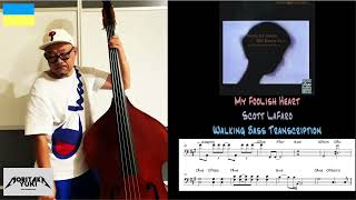 No68 Walking Bass Transcription  My Foolish Heart  Scott LaFaro [upl. by Dub]