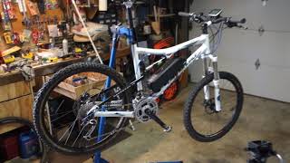 DIY Ebike Tongsheng TSDZ2 Pedal Assist Mid Drive Full Suspension Mountain [upl. by Kalagher]