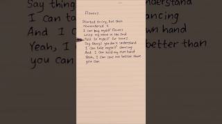 Flowers lyrics music song lyrics pop [upl. by Powder]