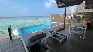 Emerald Faarufushi Maldives February 2023 Room tour water villa 329 and more [upl. by Neeron]