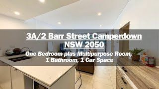 Stylish One bedroom plus Multipurpose ROOM 1 Car space on title in Prime Camperdown Location [upl. by Asirram]