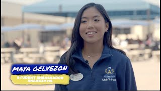 Meet Maya Gelvezon Student Ambassador Anaheim HS [upl. by Ysdnil844]