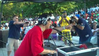 Kid Capri spinning 45s at crotona park quotTools of warquot part 69 [upl. by Enaitsirk]