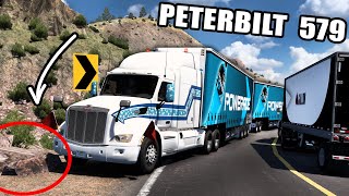 DOBLE Trailer de POWERADE con PETERBILT 579 Camino Sinuoso American Truck Simulator [upl. by Eseilana]