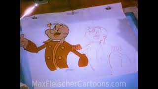 Popular Science  35mm  Fleischer Studios Behind The Scenes  1938  Max Fleischer Popeye Cartoon [upl. by Adnilev]