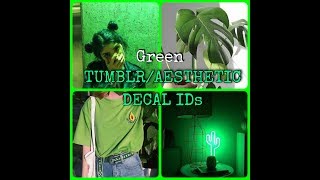 GREEN AESTHETIC DECALS FOR BLOXBURG [upl. by Attej]