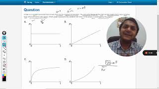 A train on a straight horizontal track moves from rest at constant acceleration The horizontal [upl. by Esyli]