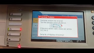 How to solution ERROR code SC363 Ricoh Aficio MP C2551 MP C2050 MP C2050SPF MP C2051 [upl. by Ynnaej]