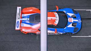 Ford GT Race Car Helmet POV mountpanorama448 Insanity [upl. by Sakmar]