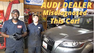 AUDI Q7 Stuck in Limp Mode  Code P0299 Turbocharger UnderBoost  Dealer says Replace Turbo Part 1 [upl. by Cuyler]