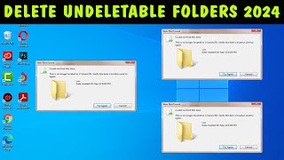 How to Delete Undeletable Files amp Folders in Windows 1011  Delete Undeletable Files amp Folders 2024 [upl. by Stets]