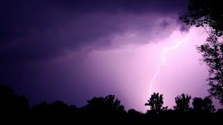 Heavy Thunderstorm Sounds ☔ Relaxing Rain Thunder amp Lightning Ambience for Sleep 🌩️ HD Nature Video [upl. by Ashti]