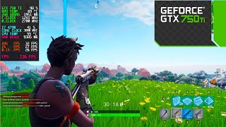 GTX 750 TI  FORTNITE  1080P  I7 4790 [upl. by Yettie]