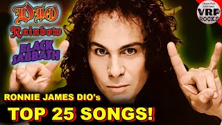 🤘 Ronnie James Dios 25 Most Played Songs On Spotify 🤘 [upl. by Judie]