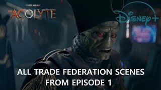 All Trade Federation Scenes From The Acolyte Season 1 Episode 1 [upl. by Quartana]