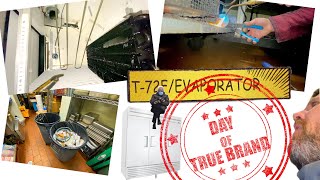 T72F TRUE FREEZER REPLACING EVAPORATOR COIL AND LINE SET T49 TRUE REFRIGERATOR  START COMPONENTS [upl. by Sirak]