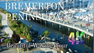 usa BREMERTON City Walking Tour Through Maritime Zone and Its Picturesque Historical Downtown 4K [upl. by Morice]