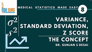 Variance standard deviation coefficient of variation and Z score  Statistics made easy [upl. by Buff839]