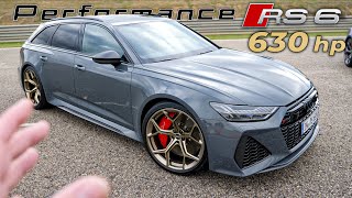 NEW Audi RS6 Performance 630hp  Lightweight wheels amp 850 Nm💣  Automann in 4K [upl. by Annig]