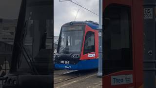 Sheffield Supertram Tram Train 399202 in Sheffield City Centre [upl. by Erlond564]