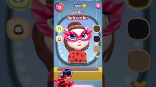 Miraculous  Ladybug Makeover 😻MyTalkingAngela2viralvideo shortvideoshortvideoladybugtrending [upl. by Eical654]