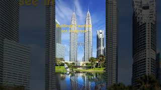 Petronas Towers petronastowers malaysia youtubeshorts coolbuildings [upl. by Sairu839]