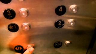 Schindler 300A Hydraulic Elevator  Red Parking Garage  Galleria Mall in Houston TX [upl. by Yer]