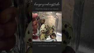 How To Perfectly Boil And Peel Quail Eggs Very Easily [upl. by Yvon]