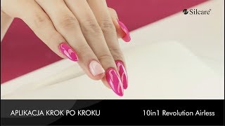 Silcare Revolution Hybrid Gel 10w1  aplikacja krok po kroku  nowe opakowanie typu airless [upl. by Ryley]