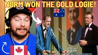 Canadian Reacts to Norman Gunstons Gold Logie acceptance speech 1976 [upl. by Anirbaz782]