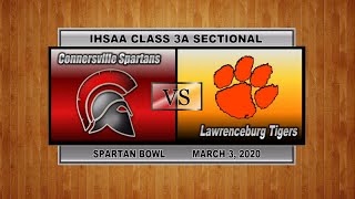 Boys Basketball Sectional  Connersville vs Lawrenceburg [upl. by Nrev64]