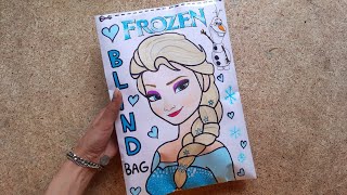 Blind Bag paper 💖 Frozen ❄️ ASMR  satisfying opening blind bag  Disney princess  elsa [upl. by Helena]