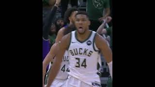 This 3 point celebration by Giannis 💀 [upl. by Drucill]