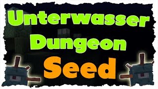 Minecraft Unterwassertempel Dungeon Seed Vorstellung  Tutorial [upl. by Llesram732]