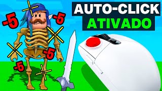 Usei AUTOCLICK para GANHAR no BEDWARS ROBLOX [upl. by Stieglitz]