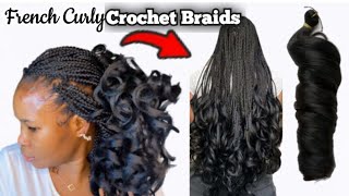 😱 15 MINS FRENCH CURL CROCHET BRAIDS [upl. by Leva563]