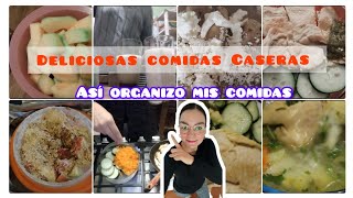 Deliciosas comidas Caseras 😋 así organizo mis comidas con la compra semanal [upl. by Dwight]