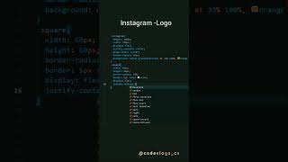 Instagram Logo html and css trendinginstagramlogo htmlcsscodingcodevlogscvyoutubeshorts [upl. by Winnick]