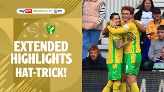 HATTRICK  Derby County v Norwich City extended highlights [upl. by Keating]