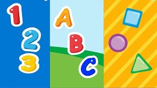 Introduction to Letters Number and Shape for Preschool Kids with Puppy ABC [upl. by Wini972]