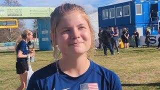 Allie Ostrander On World XC Course Its Borderline An Obstacle Course [upl. by Rehnberg600]