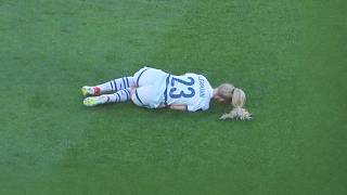 Alisha Lehmann was very HURT vs Hungary 2024 Away [upl. by Sweet]